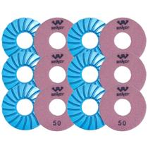 Kit 6 Lixas Diamantada Para Nivelamento De Granito