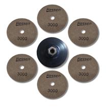 Kit 6 Lixas Diamantadas 3000 + Suporte Sem Pino Hessen