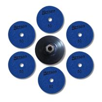 Kit 6 Lixas Diamantadas 50 + Suporte Sem Pino Hessen