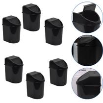 Kit 6 Lixeira Basculante Multiuso Com Tampa 12 L Eco Nature Jaguar