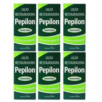 Kit 6 Loção Capilar Restauradora Tradicional 180Ml - Pepilon