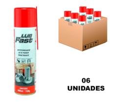 Kit 6 Lubrificante Spray Antiferrugem Desingripante 300ml - Lub Fast