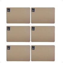 Kit 6 Lugar Americano Premium Trama 45X30 cm Nude Paramount Kit 6 Lugar Americano Premium Trama 45X30 cm Nude Paramount