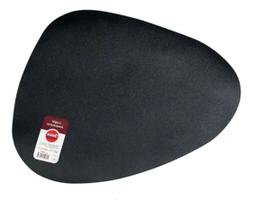 Kit 6 Lugar Americano Preto Sintético Mesa Posta Elegante