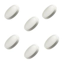 kit 6 Luminária Led Slim Sobrepor 18W BIV 2700K Redondo - Ourolux