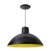Kit 6 Luminária Pendente Chinesa 33cm Interior Amarelo Com Fiação 110/220v