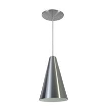 Kit 6 Luminária Pendente Cone Com Interior Branco Brilho Com Fiação 110/220v