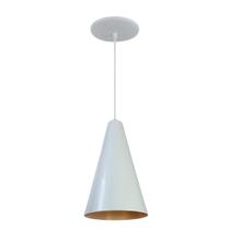 Kit 6 Luminária Pendente Cone Com Interior Cobre Com Fiação 110/220v