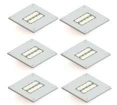 Kit 6 Luminaria Posto Combustível Combate 100W LED OSRAM 9000L