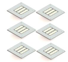 Kit 6 Luminária Posto De Combustível 200w Led Osram 18000lm Ip66 Combate