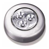 kit 6 Luminária Toque Sem Fio 3 Led A Pilha Com Fita Adesiva kit 6 Luminária Toque Sem Fio 3 Led A Pilha Com Fita Adesiva