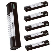 Kit 6 Luminárias de Sobrepor Compacta Ta7 2xe27 Bivolt Preto Taschibra Kit 6 Luminárias de Sobrepor Compacta Ta7 2xe27 Bivolt Preto Taschibra