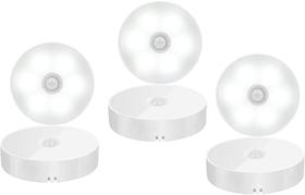 Kit 6 Luminárias Led Com Sensor De Movimento Sem Fio Recarregável