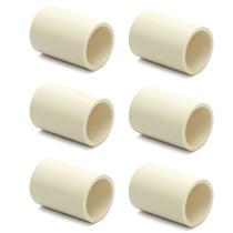 Kit 6 Luva 22mm Cpvc Água Quente Conector Tubo Cano Resistente Kit 6 Luva 22mm Cpvc Água Quente Conector Tubo Cano Resistente