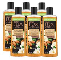 kit 6 Lux Botanicals Sabonete Liquido Corporal Gardênia e Óleo de Amêndoas 250ml