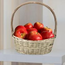 Kit 6 Maçã gala Rajada Artificial para Atacado Decoração Elegante e Sem Cheiros fruta falsa - DE0623