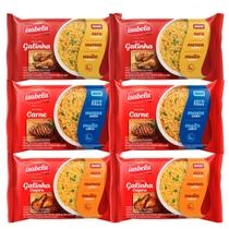 Kit 6 Macarrão Instantâneo Isabela Lámen Carne, Galinha e Galinha Caipira Kit 6 Macarrão Instantâneo Isabela Lámen Carne, Galinha e Galinha Caipira