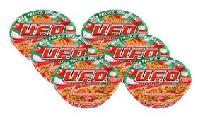 kit 6 MACARRÃO INSTANTÂNEO NISSIN YAKISSOBA U.F.O. SABOR TOMATE 95G kit 6 MACARRÃO INSTANTÂNEO NISSIN YAKISSOBA U.F.O. SABOR TOMATE 95G