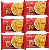 Kit 6 Macarrão Isabela Instântaneo Lámen De Galinha 75g - Zero Fritura Kit 6 Macarrão Isabela Instântaneo Lámen De Galinha 75g - Zero Fritura