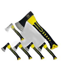 Kit 6 Machados 800G Cabo Fibra Emborrachado Trabalho Pesado