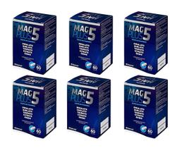 Kit 6 Mag Plus 5 Herbamed 60 Capsulas