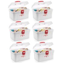 Kit 6 Maletas De Medicamentos Primeiros Socorros Mega Luxo