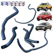 Kit 6 Mangueiras Radiador Gol G5 1.6 C/ar Quente + Abraçadei Kit 6 Mangueiras Radiador Gol G5 1.6 C/ar Quente + Abraçadei