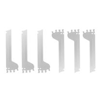 Kit 6 Mão Francesa Apoio Para Bandeja 30cm SLG Gôndolas New Plus - SA Gôndolas