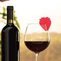 Kit 6 Marcadores de Copos e Taças Frutas em silicone Kit 6 Marcadores de Copos e Taças Frutas em silicone