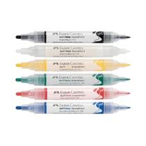 Kit 6 Marcadores Multimark Faber Castell 6 Cores Shake Paint