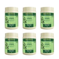 Kit 6 Máscara de Crescimento Capilar Antiqueda Jaborandi Fortalecedor Banho Creme Bio Extratus 1kg