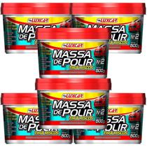 Kit 6 Massa De Polir Remove Riscos Recupera Pintura Do Carro Kit 6 Massa De Polir Remove Riscos Recupera Pintura Do Carro