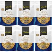Kit 6 massa fusilli premium fonte de proteina fibras naturais 200g sem gluten casarão