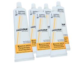Kit 6 Massa Para Pequenas Correções Lazzudur Sherwin Williams 200g Fácil Aplicação Secagem Rápida