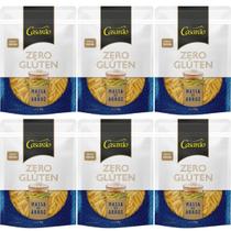 Kit 6 massa penne premium fonte de proteina fibras naturais sem gluten 200g casarão