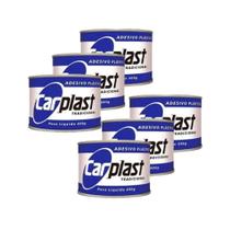 Kit 6 Massa Plástica Cinza Adesivo 400g C/ Catalisador