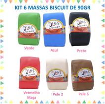Kit 6 Massas De Biscuit - Jl Artesanato 90 Gramas