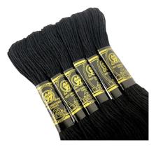 Kit 6 Meadas Linha De Bordar Bordado Manual Ponto Cruz