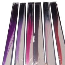 Kit 6 Mechas Aplique Alongamento Cabelo Mega Colorido Hair