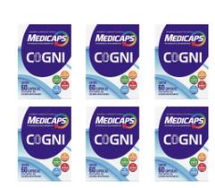 Kit 6 Medicaps Cogni Vitaminas 60 Cápsulas. Kit 6 Medicaps Cogni Vitaminas 60 Cápsulas.