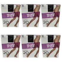 Kit 6 Meia-Calça Clássica Fio 20 Preta Grande - Trifil Kit 6 Meia-Calça Clássica Fio 20 Preta Grande - Trifil