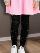Kit 6 Meia Calça Grossa Infantil Criança Inverno Coloridas