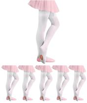 Kit 6 Meia Calça Infantil Ballet Sapateado Abertura Fio 40 Selene