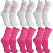 Kit 6 Meias Aeróbica Esportiva Feminina Cores 34/39 - Advance