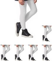 kit 6 Meias Calça Infantil Inverno Fio 80 Selene Grossa