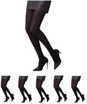 Kit 6 Meias Calça Modelo Opaca Fio 80 Carnaval Festa Moda Tendência Kit 6 Meias Calça Modelo Opaca Fio 80 Carnaval Festa Moda Tendência