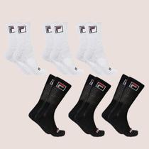 Kit 6 Meias Cano Alto Fbox Unissex Atoalhada Original