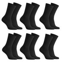 Kit 6 Meias Classic Cano Médio Masculina Feminina Unissex Sortida