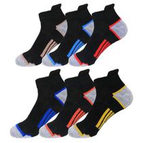 Kit 6 Meias Corrida Caminhada Poliamida Dry Sport Cano Curto Unissex Up Running Microfibra