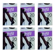 Kit 6 Meias Finas 3/4 Fio 20 Europeu -Ref:W06106 Trifil Kit 6 Meias Finas 3/4 Fio 20 Europeu -Ref:W06106 Trifil